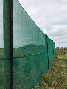 WINDBREAK 1.0M X 50M  110GSM BLACK AND DARK GREEN